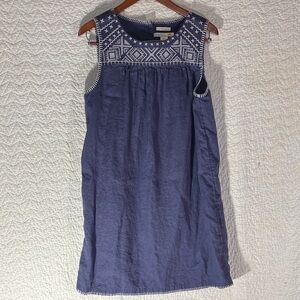 C&C California Navy Embroidered Mini Dress